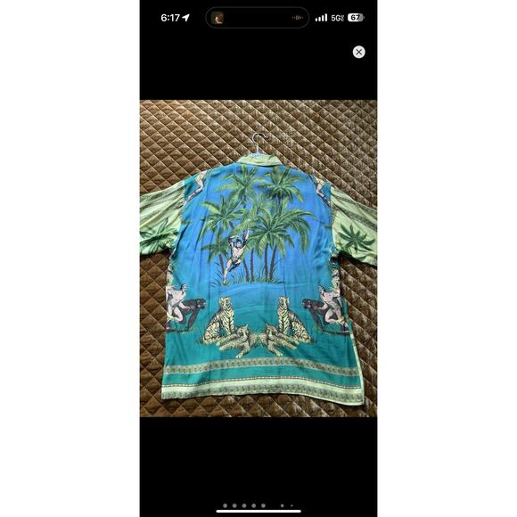 RARE Versace Tropical Jungle Print Tarzan - Picture 10 of 14